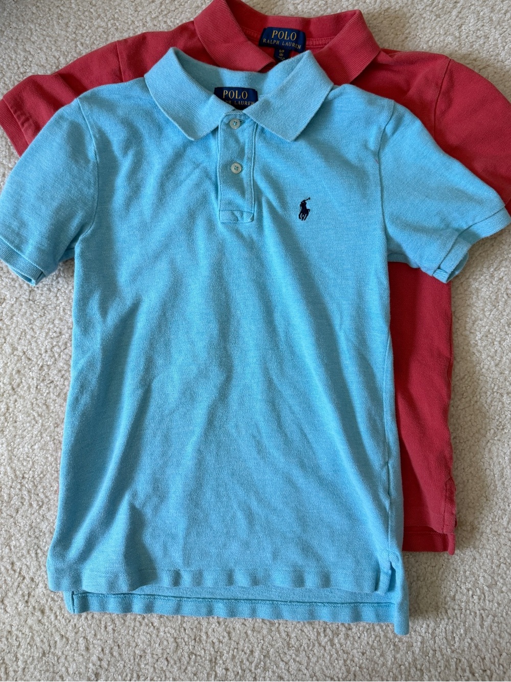 Polo by Ralph Lauren Kids Polo Shirt Set - Light Blue & Red